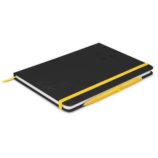 Omega Notebook with Pens Yellow